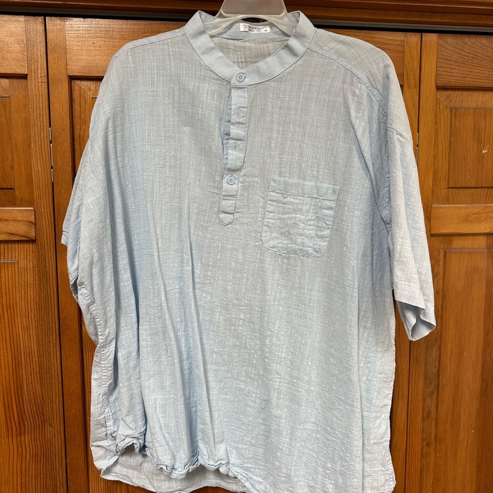Light Blue Men's Casual Shirt